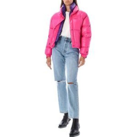 Add Women's fuchsia purple Down Jacket - Picture 2 of 4